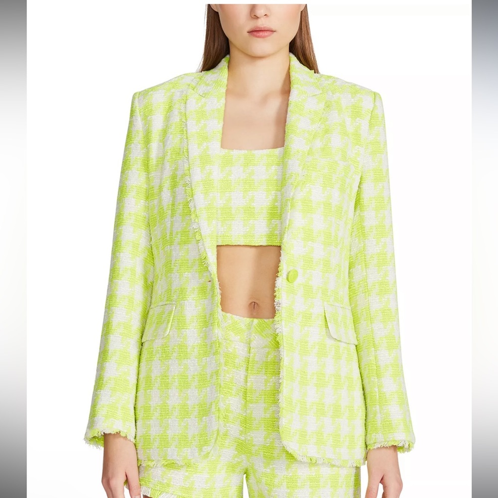 STEVE MADDEN
Women's Harlow Houndstooth Tweed Blazer Size Small
